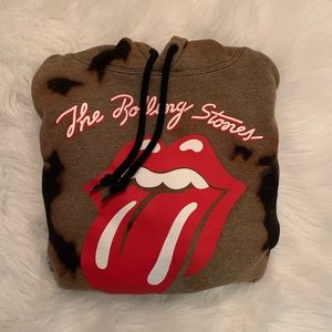 The Rolling-stones Cropped Hoodie